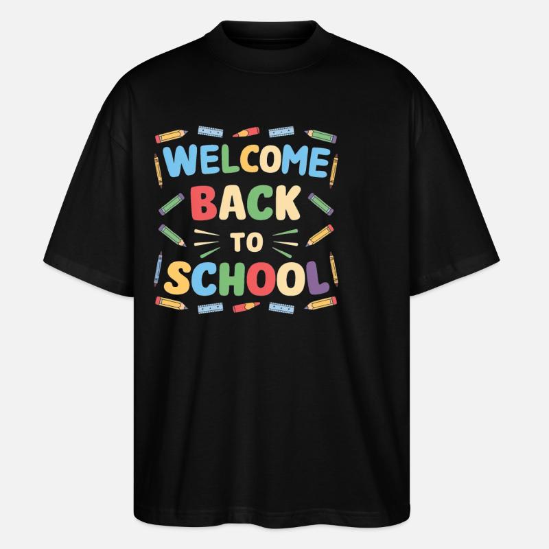 Bienvenue à l’école - T-shirt bio Blaster 2.0 coupe oversize Stanley/Stella Unisexe - noir