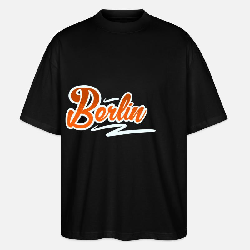 Berlin - Stanley/Stella Oversized Unisex Bio T-Shirt Blaster 2.0 - Schwarz