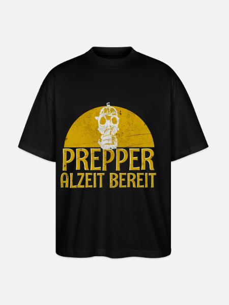Prepper - Stanley/Stella Oversized Unisex Bio T-Shirt Blaster 2.0 - Schwarz