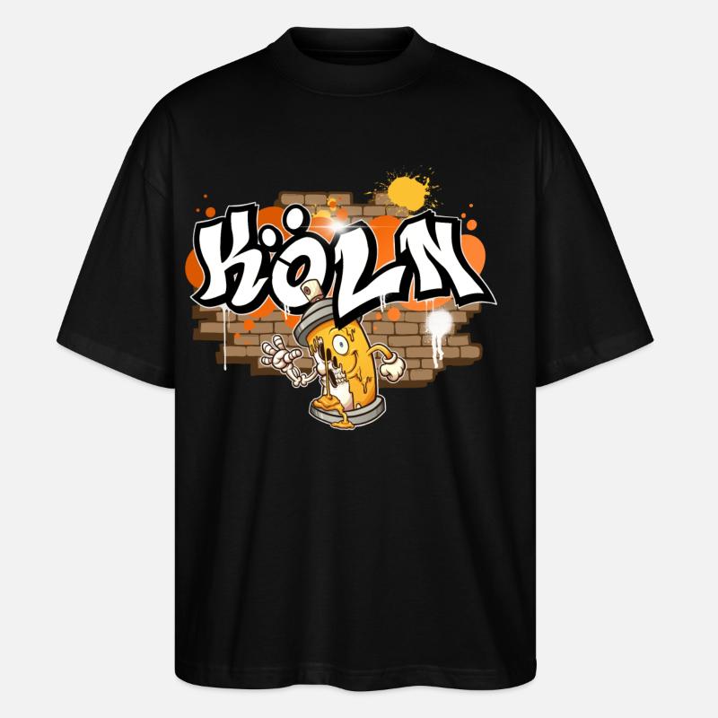 Cologne Graffiti - T-shirt bio Blaster 2.0 coupe oversize Stanley/Stella Unisexe - noir