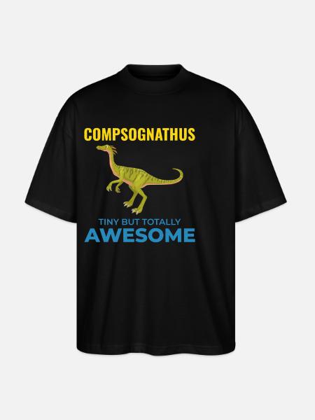 Therizinosaurus Dinosaur Dino Paleontologist - Stanley/Stella Oversized Unisex Organic T-shirt Blaster 2.0 - black