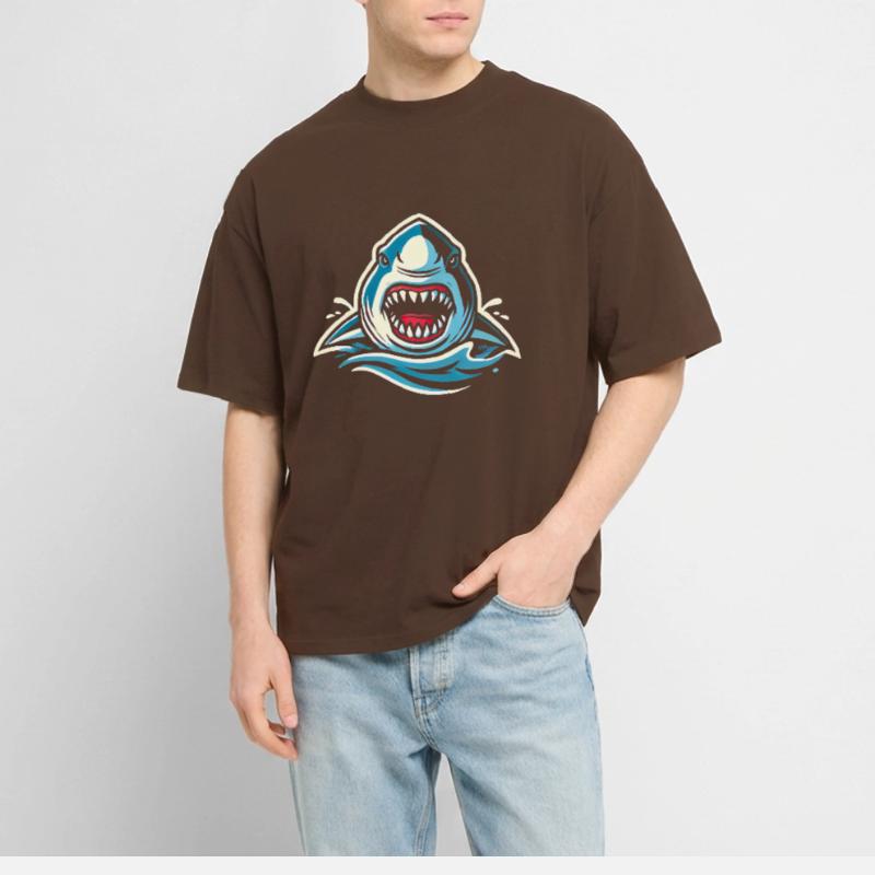 Fierce Shark Bite IllustrationFierce Shark Bite I Stanley/Stella Oversized Unisex Organic T-shirt Blaster 2.0