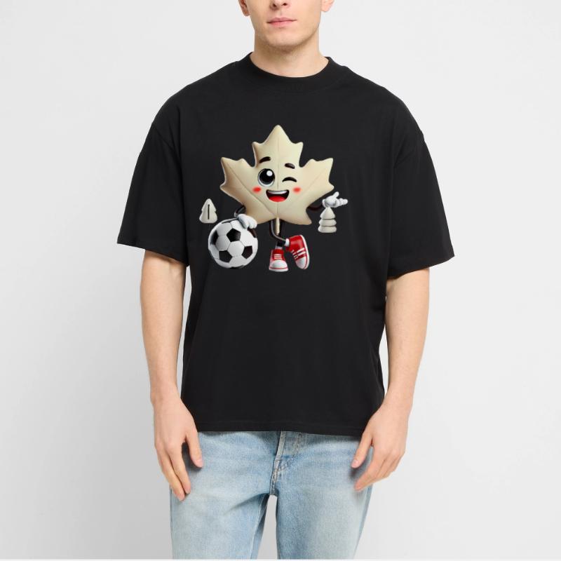 Mascotte de soccer de la feuille d’érable du Canada T-shirt bio Blaster 2.0 coupe oversize Stanley/Stella Unisexe