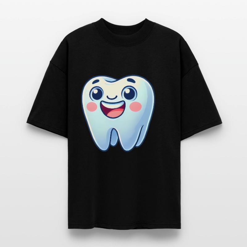 Conception de dessin animé de dent souriante T-shirt bio Blaster 2.0 coupe oversize Stanley/Stella Unisexe