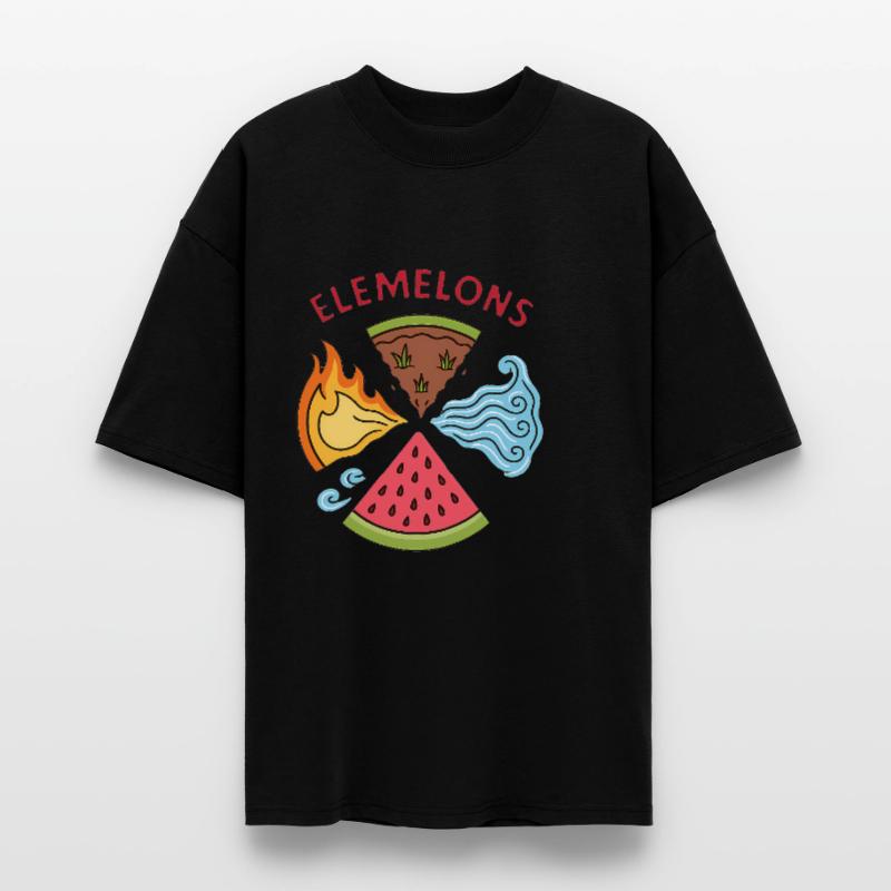 Elemelons Conception élémentaire de pastèque T-shirt bio Blaster 2.0 coupe oversize Stanley/Stella Unisexe
