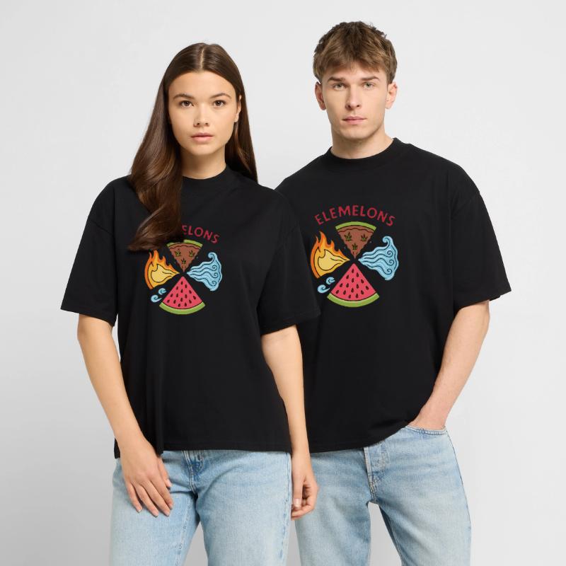 Elemelons Conception élémentaire de pastèque T-shirt bio Blaster 2.0 coupe oversize Stanley/Stella Unisexe