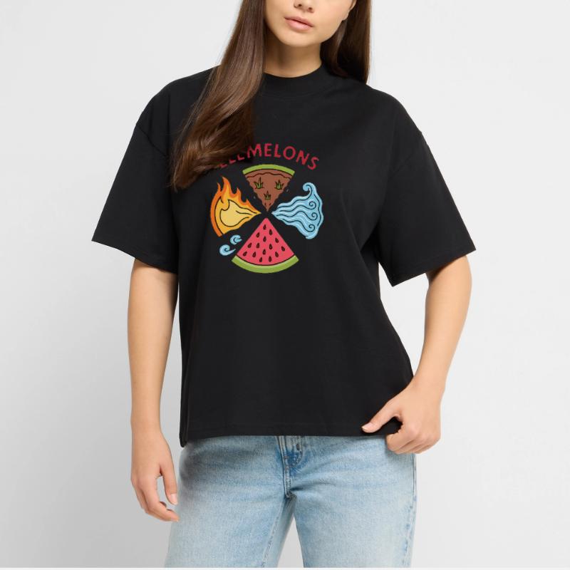 Elemelons Conception élémentaire de pastèque T-shirt bio Blaster 2.0 coupe oversize Stanley/Stella Unisexe