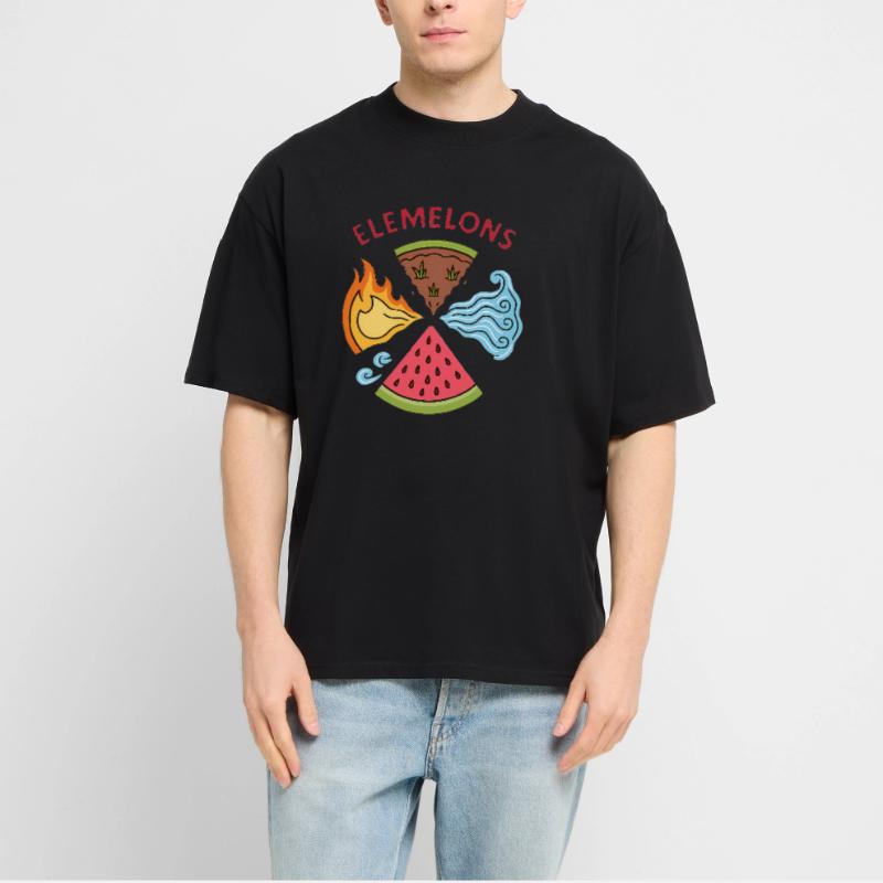 Elemelons Conception élémentaire de pastèque T-shirt bio Blaster 2.0 coupe oversize Stanley/Stella Unisexe