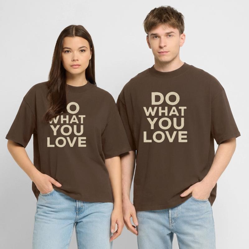 Citation de motivation « Faites ce que vous aimez » T-shirt bio Blaster 2.0 coupe oversize Stanley/Stella Unisexe