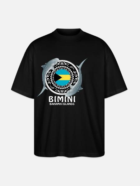 Bimini Bahamas - Stanley/Stella Oversized Unisex Organic T-shirt Blaster 2.0 - black