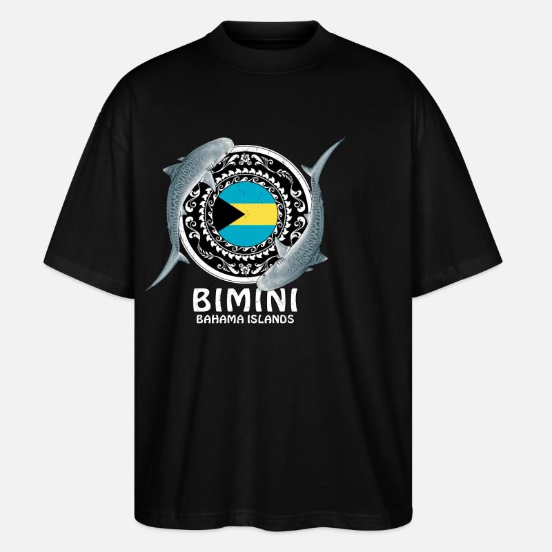 Bimini Bahamas - Stanley/Stella Oversized Unisex Bio T-Shirt Blaster 2.0 - Schwarz