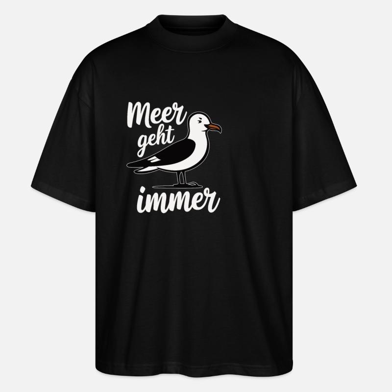 Meer geht immer - Stanley/Stella Oversized Unisex Bio T-Shirt Blaster 2.0 - Schwarz
