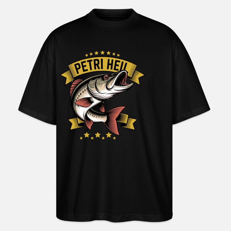 Petri Heil - Stanley/Stella Oversized Unisex Bio T-Shirt Blaster 2.0 - Schwarz