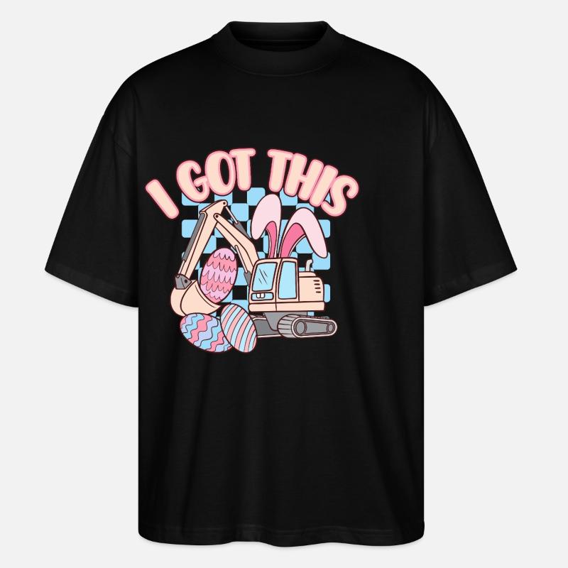 Pâques - T-shirt bio Blaster 2.0 coupe oversize Stanley/Stella Unisexe - noir