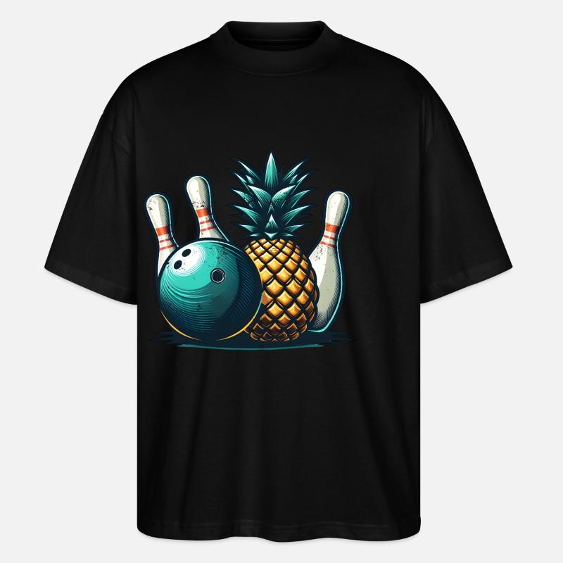 Bowling à l’ananas - T-shirt bio Blaster 2.0 coupe oversize Stanley/Stella Unisexe - noir