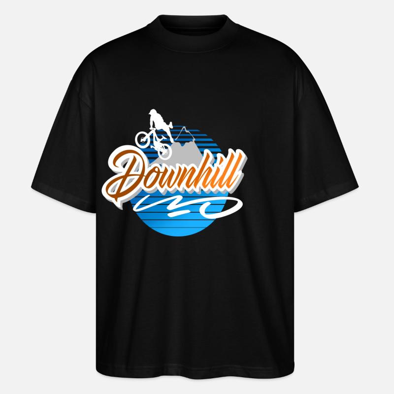 Downhill - Stanley/Stella Oversized Unisex Bio T-Shirt Blaster 2.0 - Schwarz
