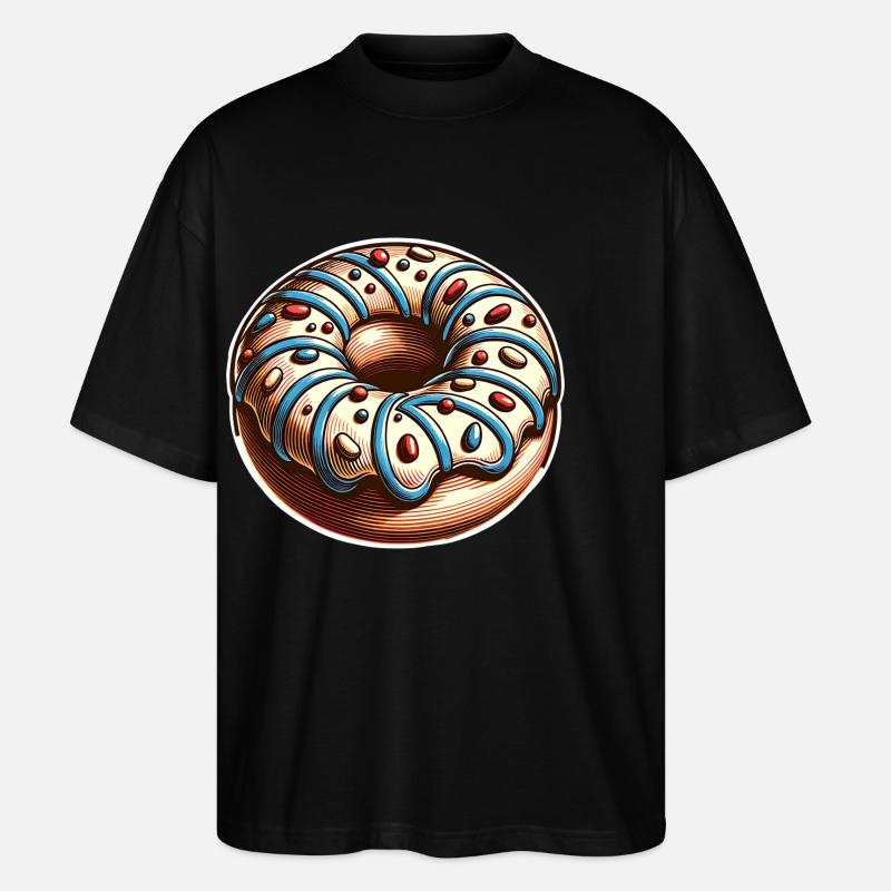 Donut - Stanley/Stella Oversized Unisex Bio T-Shirt Blaster 2.0 - Schwarz