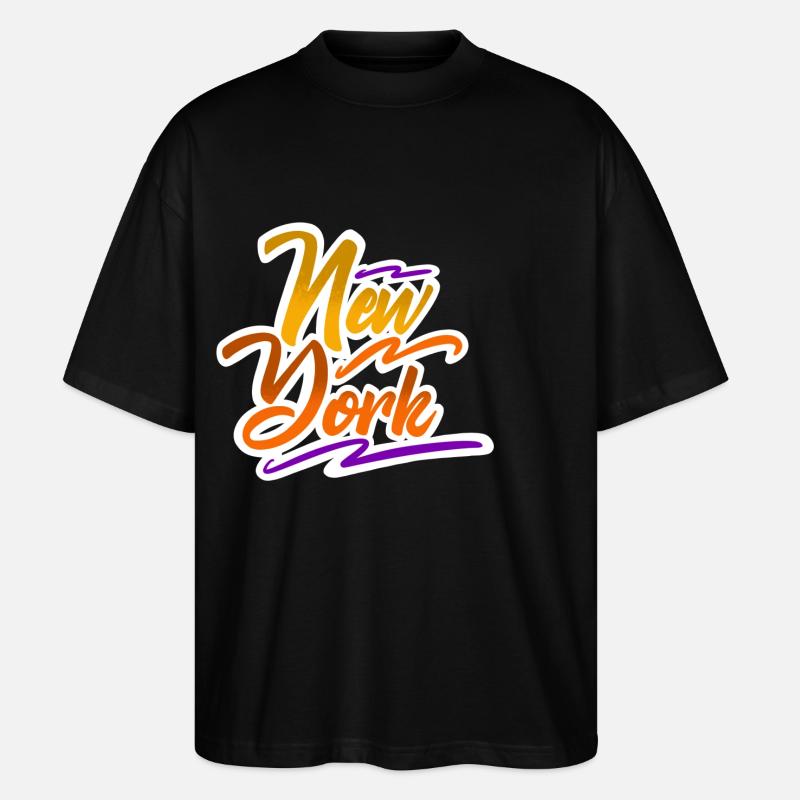 New york - Stanley/Stella Oversized Unisex Bio T-Shirt Blaster 2.0 - Schwarz