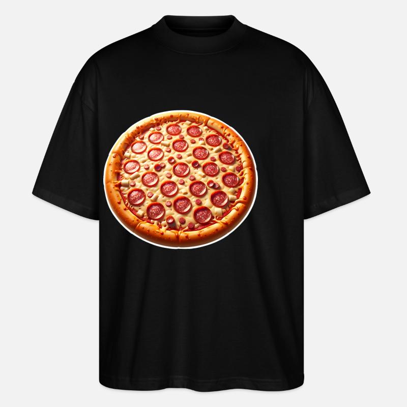 Pizza - Stanley/Stella Oversized Unisex Bio T-Shirt Blaster 2.0 - Schwarz