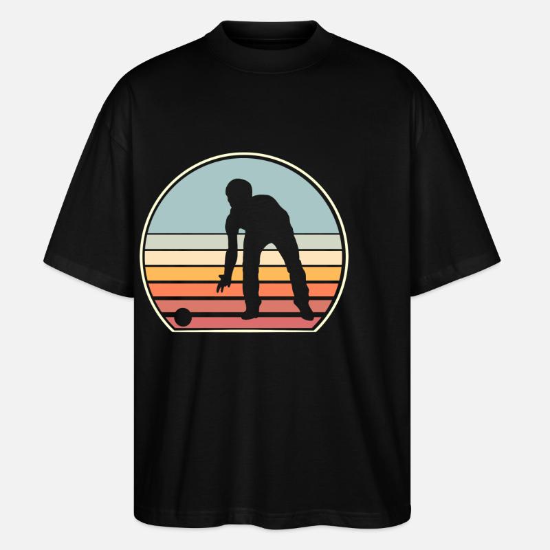 Boule Boccia Boule player - Stanley/Stella Oversized Unisex Organic T-shirt Blaster 2.0 - black