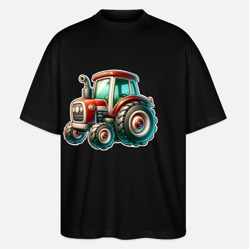 Traktor - Stanley/Stella Oversized Unisex Bio T-Shirt Blaster 2.0 - Schwarz