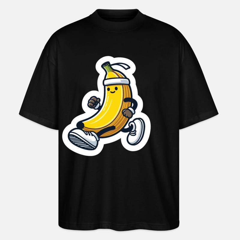 Banane sportive - T-shirt bio Blaster 2.0 coupe oversize Stanley/Stella Unisexe - noir