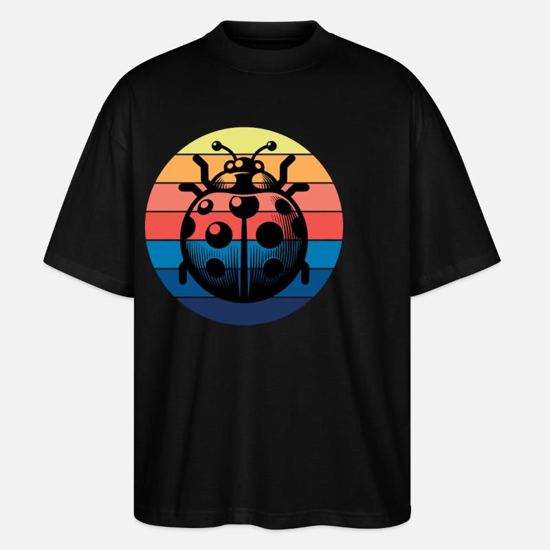 Marienkäfer - Stanley/Stella Oversized Unisex Bio T-Shirt Blaster 2.0 - Schwarz