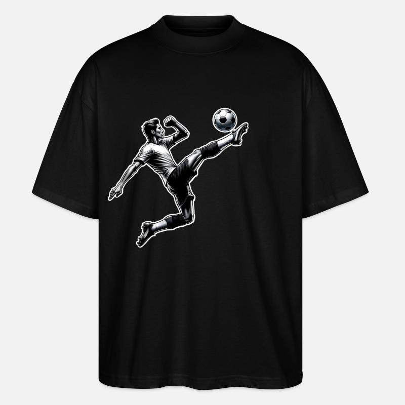 Fußball - Stanley/Stella Oversized Unisex Bio T-Shirt Blaster 2.0 - Schwarz