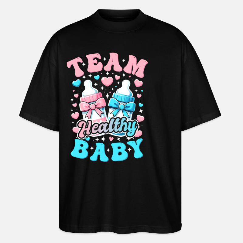 Geschlechtsenthüllung, Révélation du genre - T-shirt bio Blaster 2.0 coupe oversize Stanley/Stella Unisexe - noir