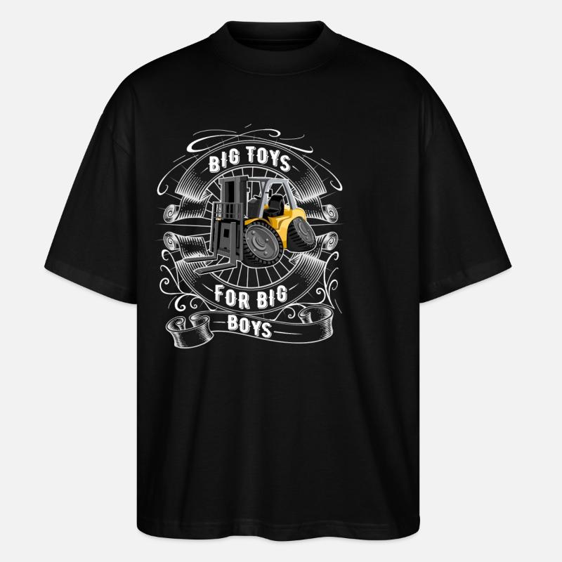 Staplerfahrer - Stanley/Stella Oversized Unisex Bio T-Shirt Blaster 2.0 - Schwarz