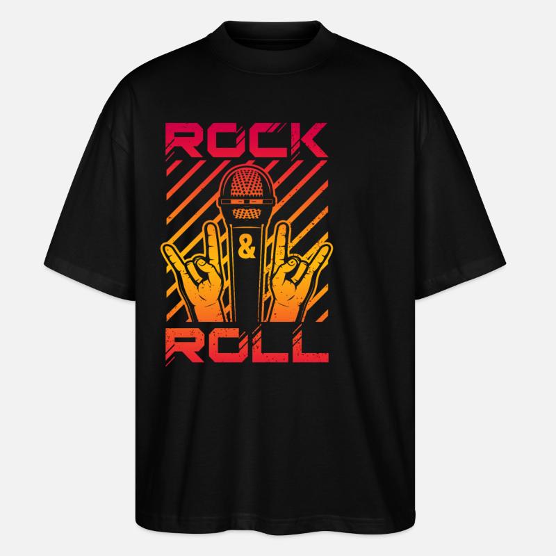 Rock & Roll - T-shirt bio Blaster 2.0 coupe oversize Stanley/Stella Unisexe - noir