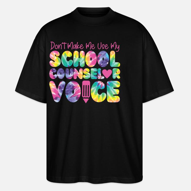 Conseiller scolaire Tie Dye Don’t - T-shirt bio Blaster 2.0 coupe oversize Stanley/Stella Unisexe - noir