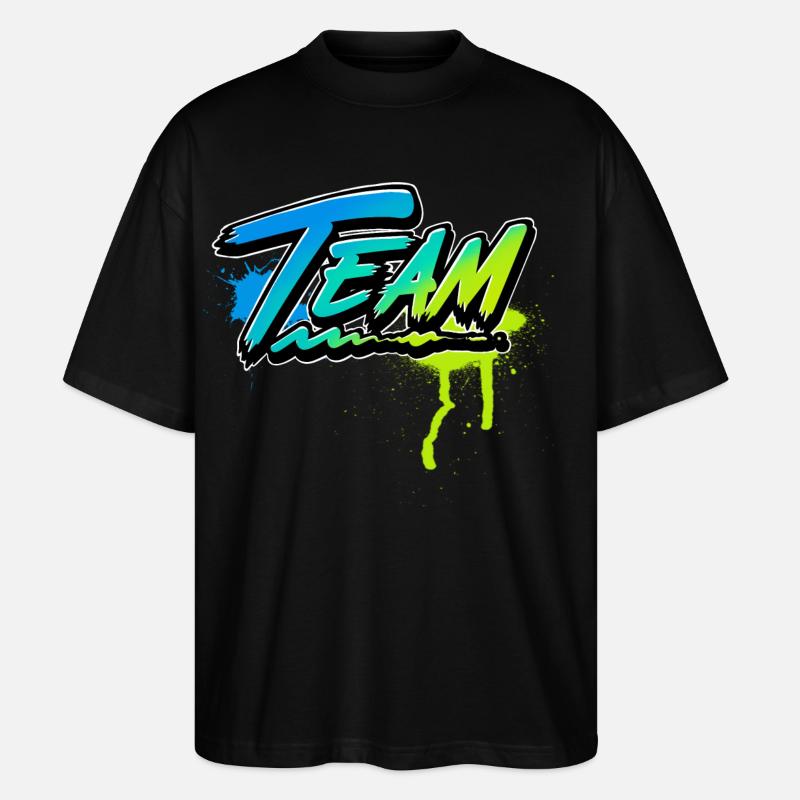 équipe - T-shirt bio Blaster 2.0 coupe oversize Stanley/Stella Unisexe - noir