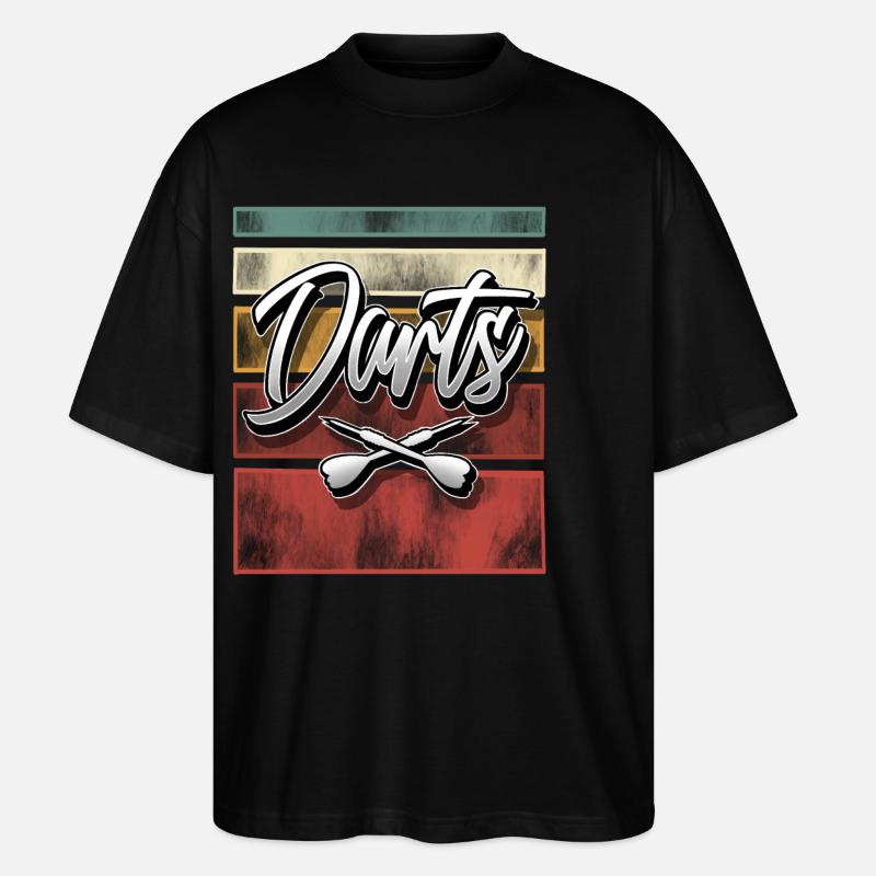 Darts - Stanley/Stella Oversized Unisex Bio T-Shirt Blaster 2.0 - Schwarz