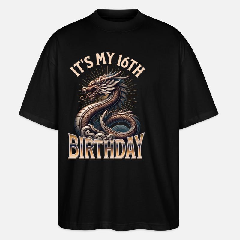 Dragon 16e anniversaire Dragon - T-shirt bio Blaster 2.0 coupe oversize Stanley/Stella Unisexe - noir