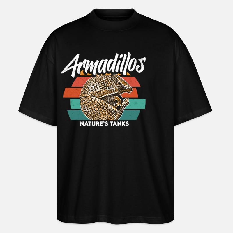 Armadillo - Drôle de dicton - T-shirt bio Blaster 2.0 coupe oversize Stanley/Stella Unisexe - noir