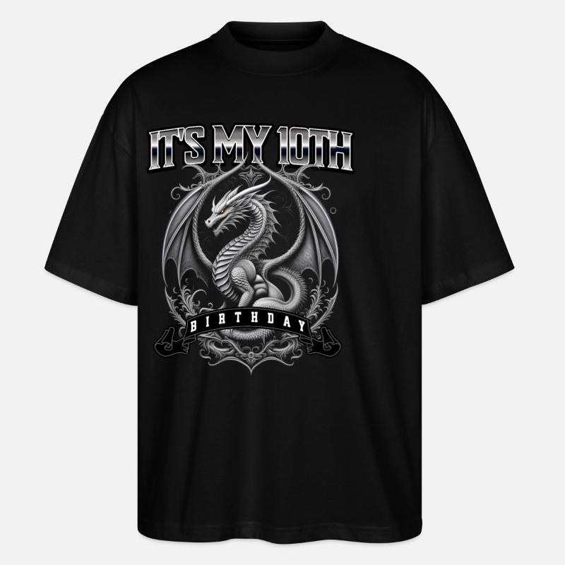Dragon 10e anniversaire Dragon - T-shirt bio Blaster 2.0 coupe oversize Stanley/Stella Unisexe - noir