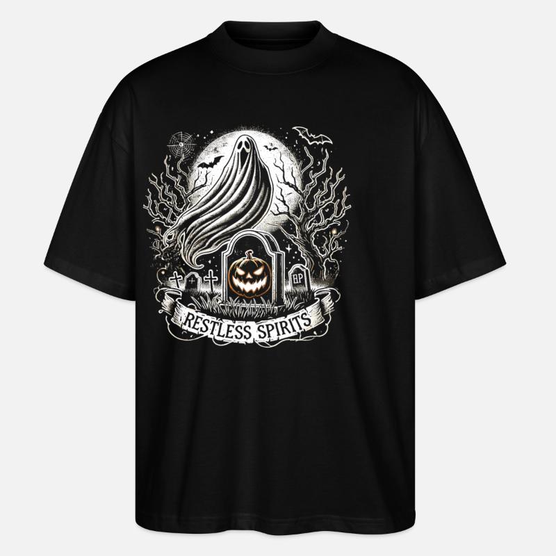 Halloween Witching Hour Awakens - Stanley/Stella Oversized Unisex Organic T-shirt Blaster 2.0 - black