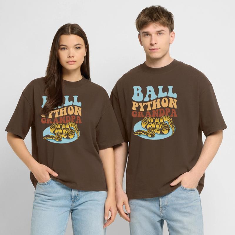 Roi Python Grand-père Python serpent cadeau T-shirt bio Blaster 2.0 coupe oversize Stanley/Stella Unisexe
