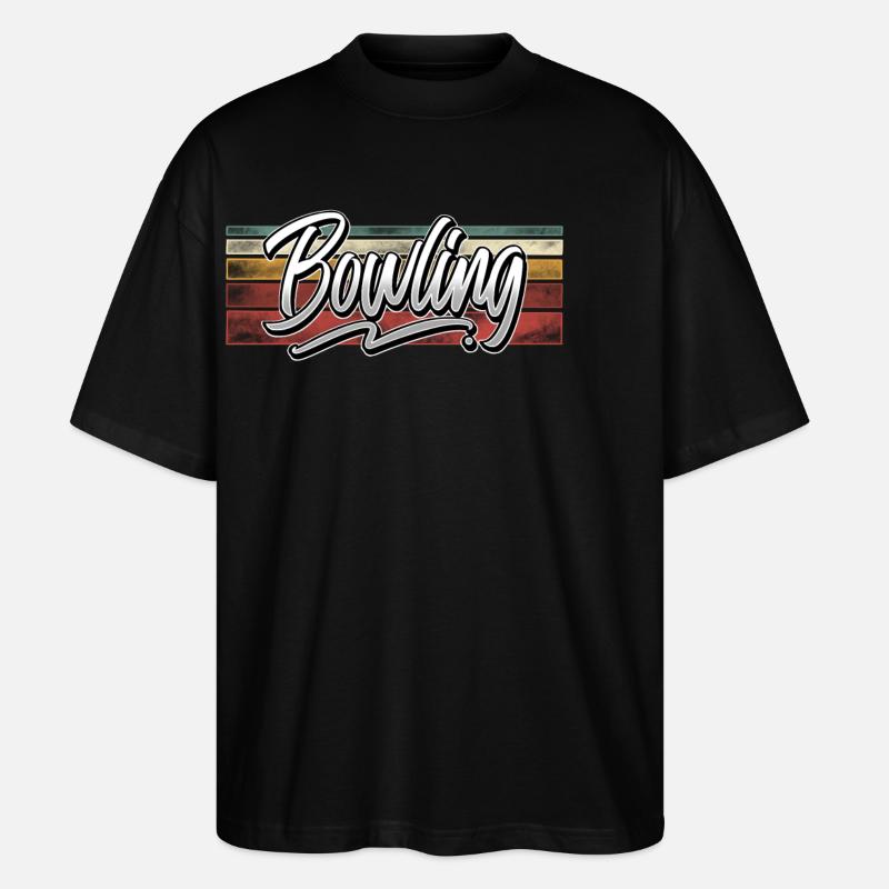 Bowling - Stanley/Stella Oversized Unisex Bio T-Shirt Blaster 2.0 - Schwarz