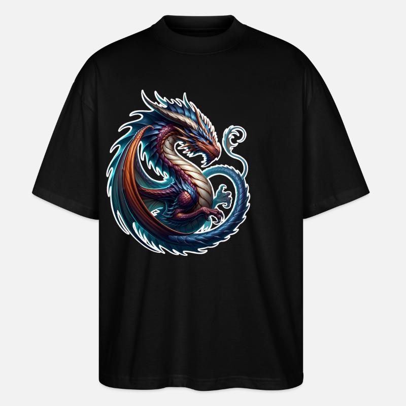 Dragon - Stanley/Stella Oversized Unisex Organic T-shirt Blaster 2.0 - black