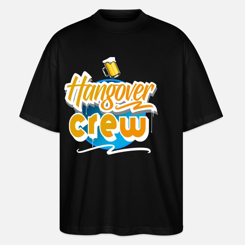 Hangover Crew - Stanley/Stella Oversized Unisex Bio T-Shirt Blaster 2.0 - Schwarz