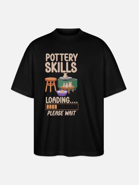 Pottery Ceramics Artist Pottery - Stanley/Stella Oversized Unisex Organic T-shirt Blaster 2.0 - black