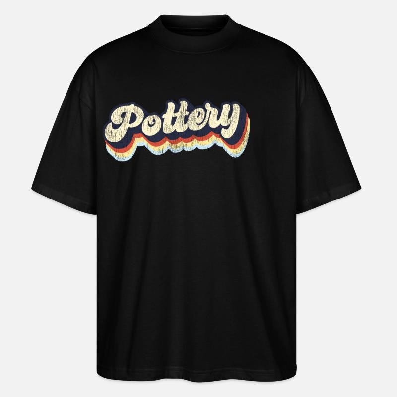 Pottery Ceramics Artist Retro - Stanley/Stella Oversized Unisex Bio T-Shirt Blaster 2.0 - Schwarz