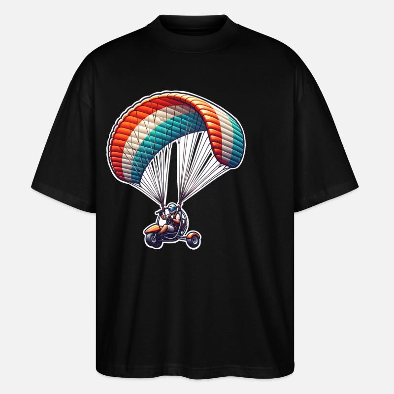Moteur Paramoteur - T-shirt bio Blaster 2.0 coupe oversize Stanley/Stella Unisexe - noir