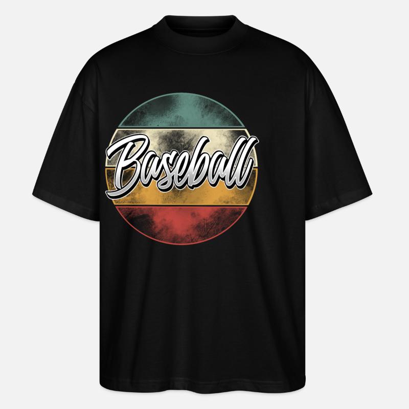 Baseball - Stanley/Stella Oversized Unisex Bio T-Shirt Blaster 2.0 - Schwarz