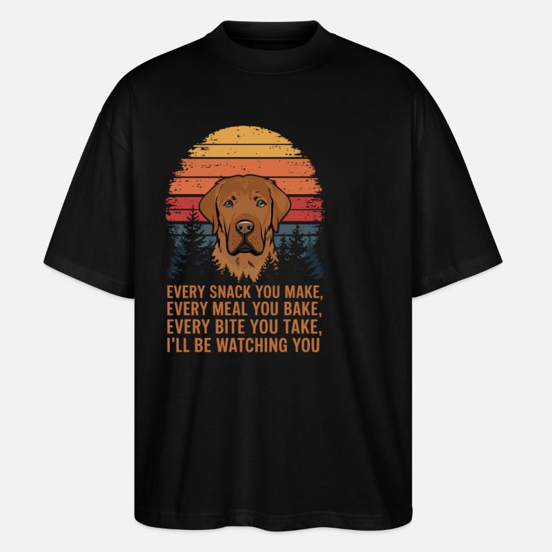 Labrador is watching you - Stanley/Stella Oversized Unisex Bio T-Shirt Blaster 2.0 - Schwarz