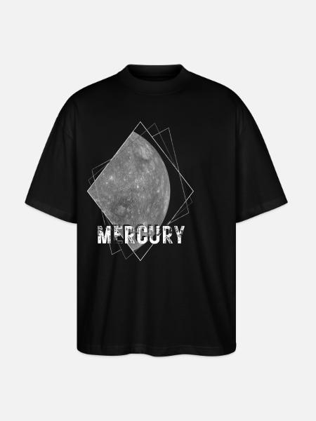 Mercury Planet Solar System - Stanley/Stella Oversized Unisex Organic T-shirt Blaster 2.0 - black