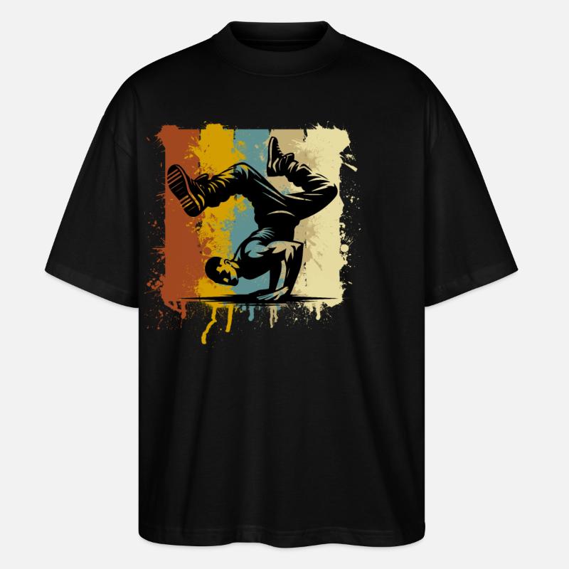 Breakdance - Stanley/Stella Oversized Unisex Bio T-Shirt Blaster 2.0 - Schwarz