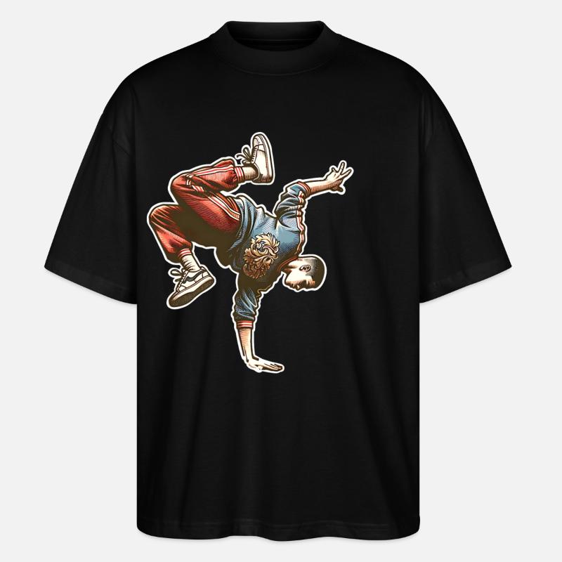 Breakdancing - Stanley/Stella Oversized Unisex Organic T-shirt Blaster 2.0 - black